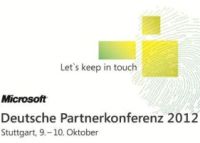 Deutsche Partnerkonferenz von Microsoft 2012.
