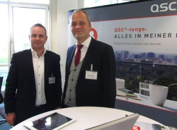 Alles tengo: Arnold Stender (re.), Geschäftsführer der tengo GmbH mit Peter-André Still, Leiter Presales der QSC-Tochterfirma. 