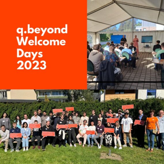 Collage: Welcome Days der q.beyond AG 2023 